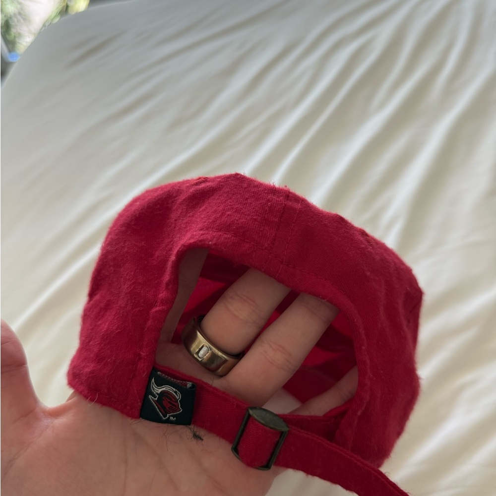 Red Baseball Cap with Rutgers Logo - Picture 3 of 3